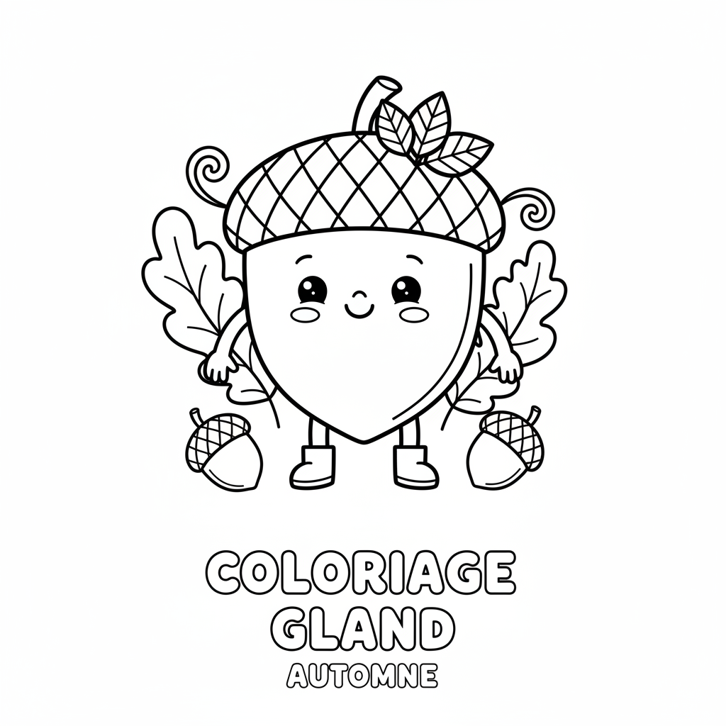 Coloriage coloriage gland