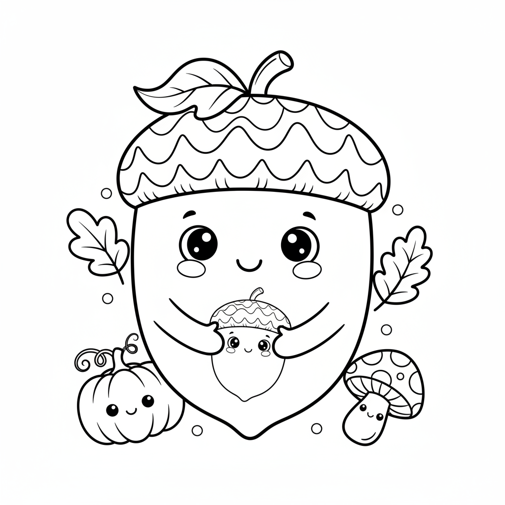 Coloriage coloriage gland 4