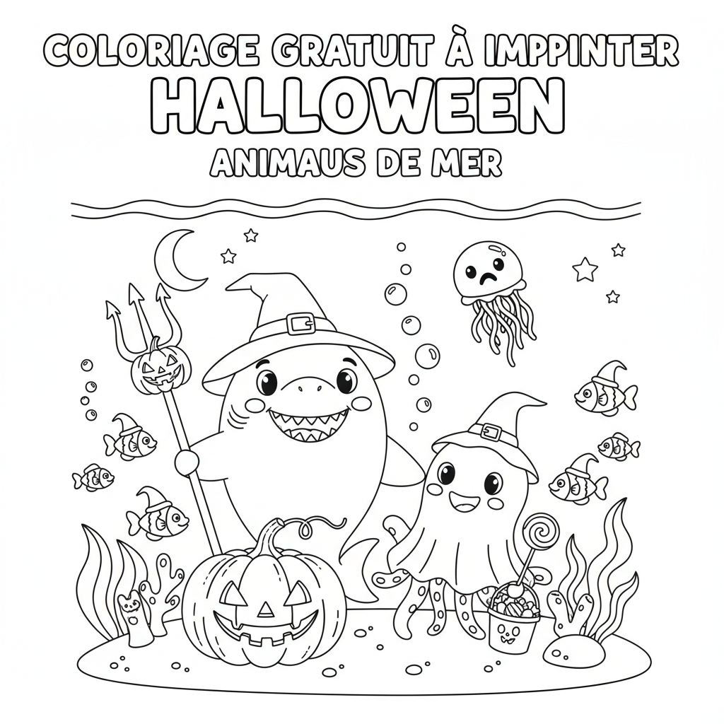 Coloriage coloriage gratuit a imprimer halloween 3