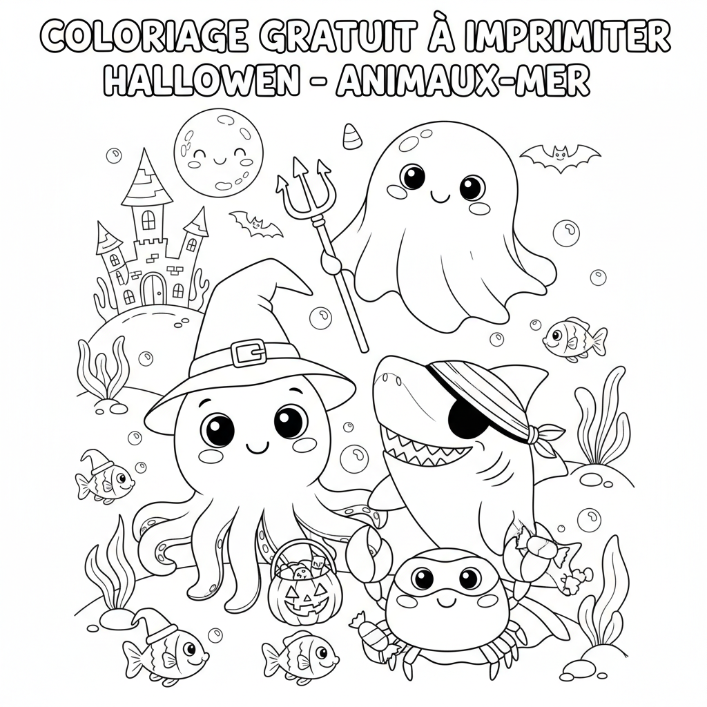 Coloriage coloriage gratuit a imprimer halloween 4