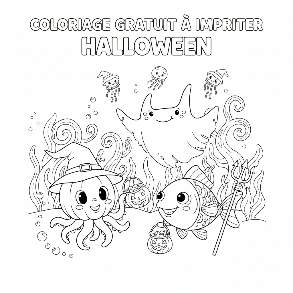 Coloriage coloriage gratuit a imprimer halloween 5