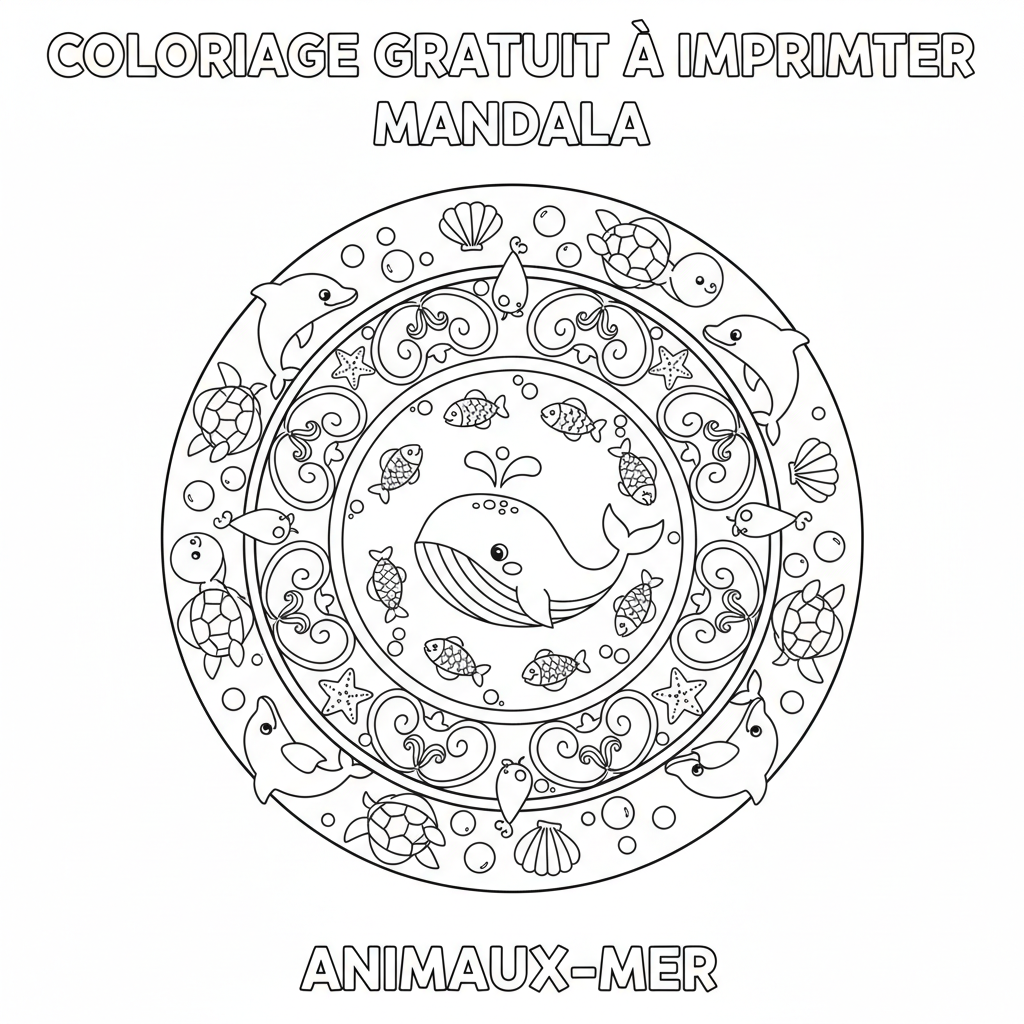 Coloriage coloriage gratuit à imprimer mandala 2