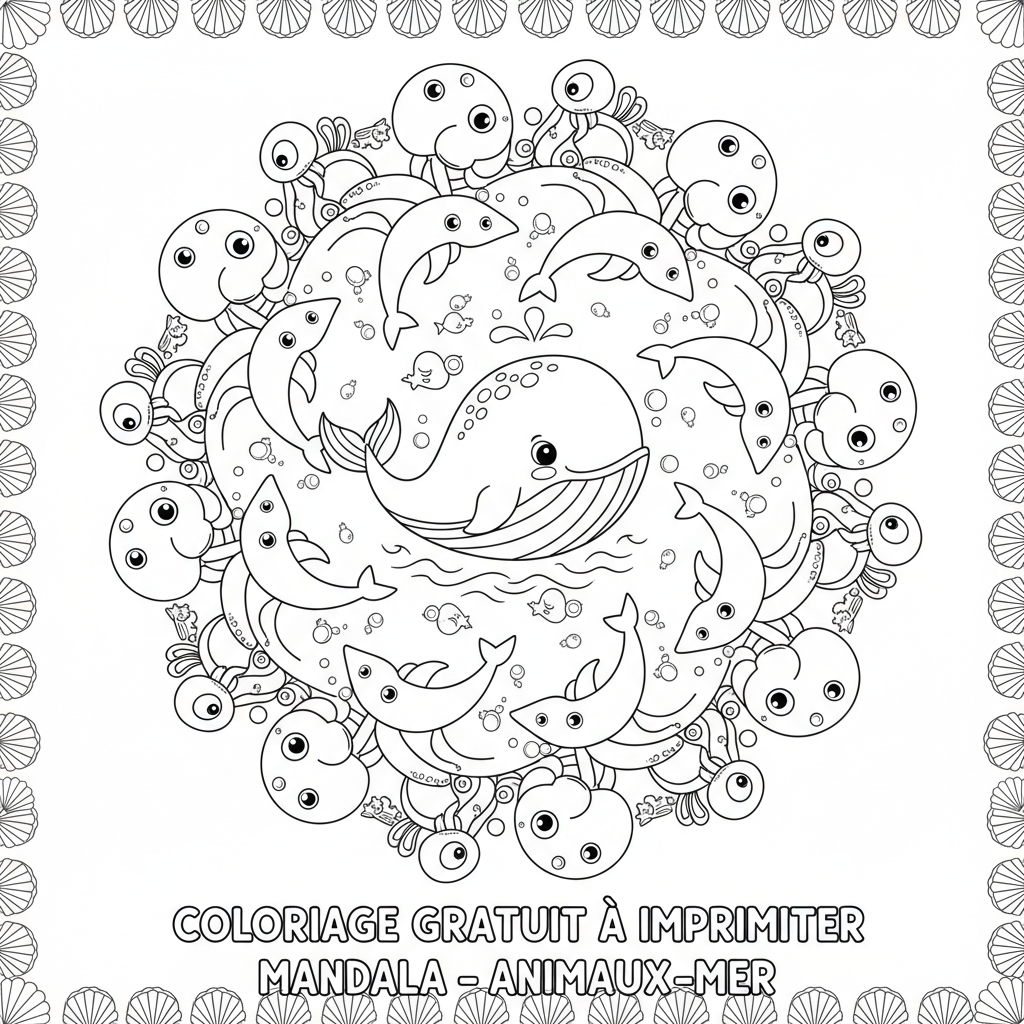 Coloriage coloriage gratuit à imprimer mandala 4