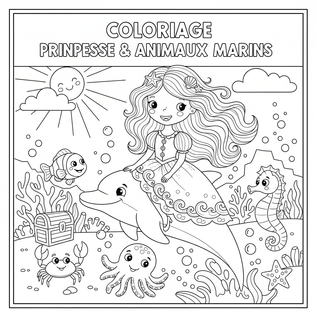 Coloriage coloriage gratuit à imprimer princesse 2