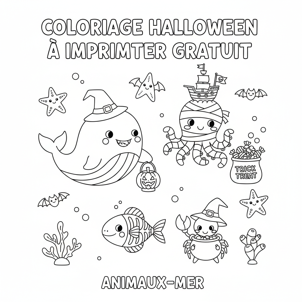 Coloriage coloriage halloween à imprimer gratuit