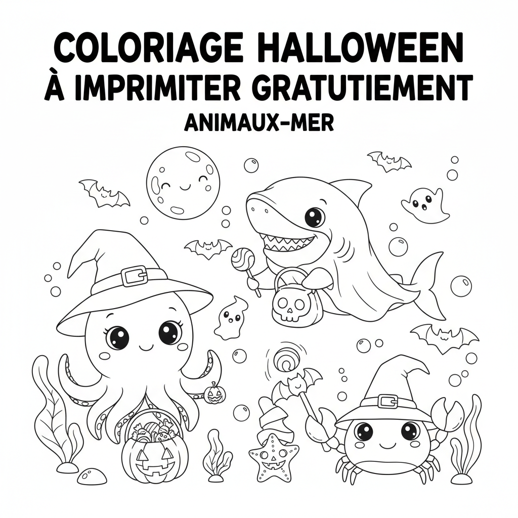 Coloriage coloriage halloween à imprimer gratuitement 4
