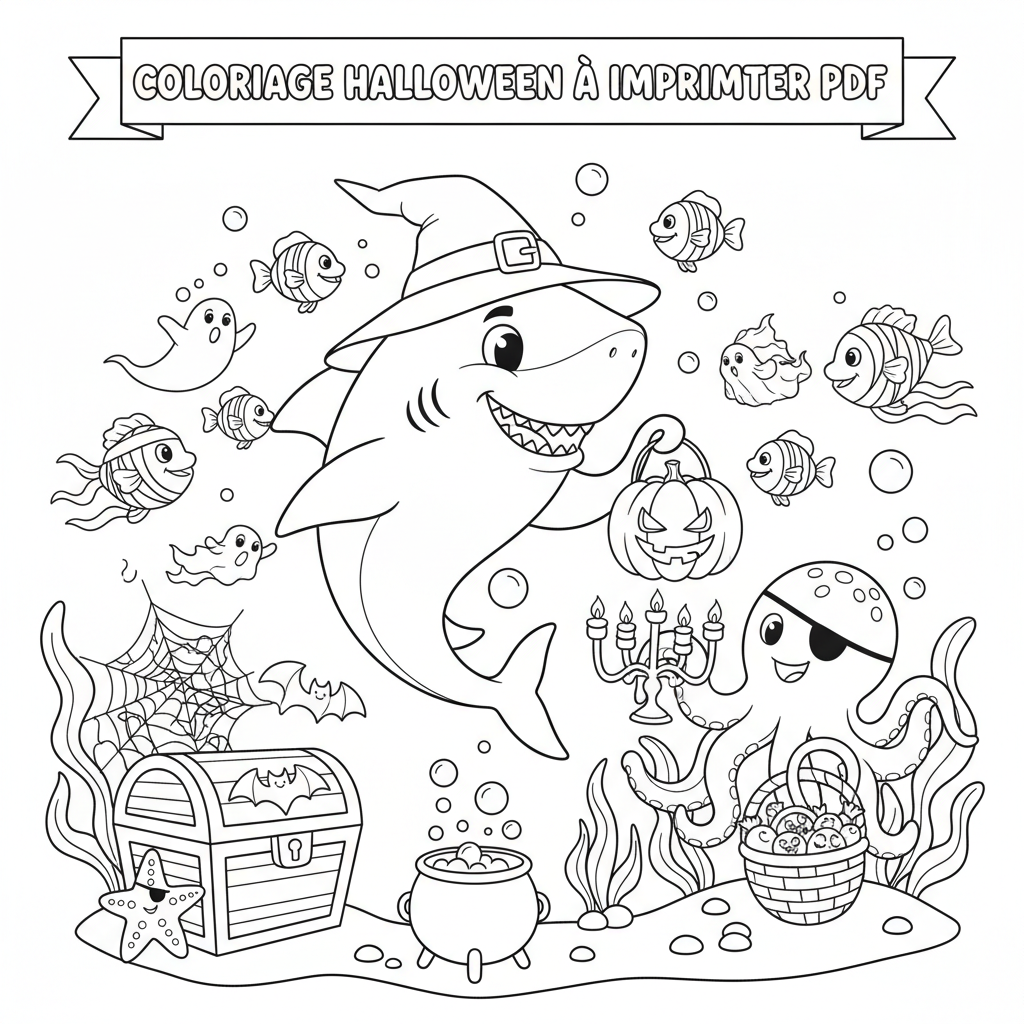 Coloriage coloriage halloween à imprimer pdf 5