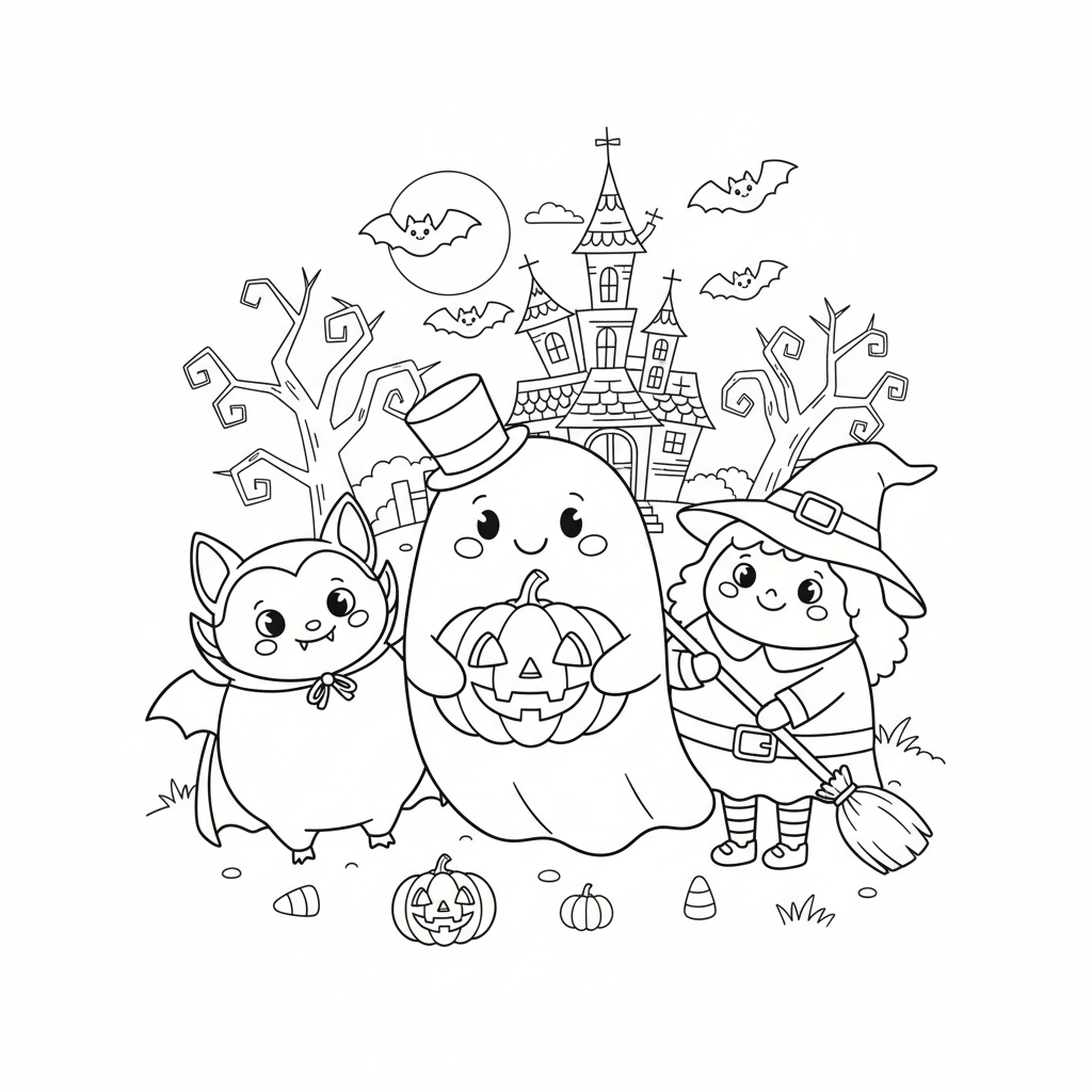 Coloriage coloriage halloween disney 2