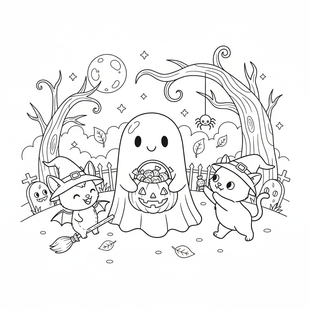 Coloriage coloriage halloween disney 3