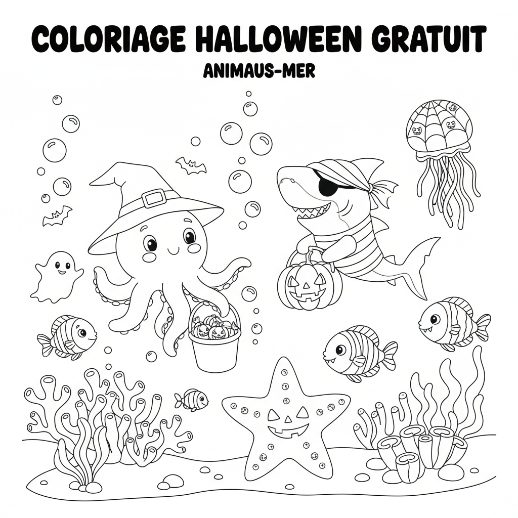 Coloriage coloriage halloween imprimer gratuit 2