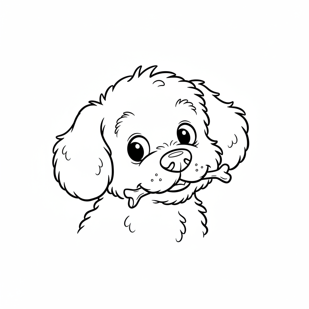 Coloriage coloriage idefix 4