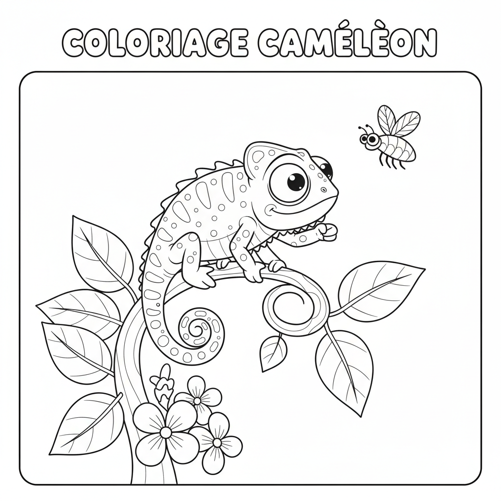 Coloriage coloriage iguane 2