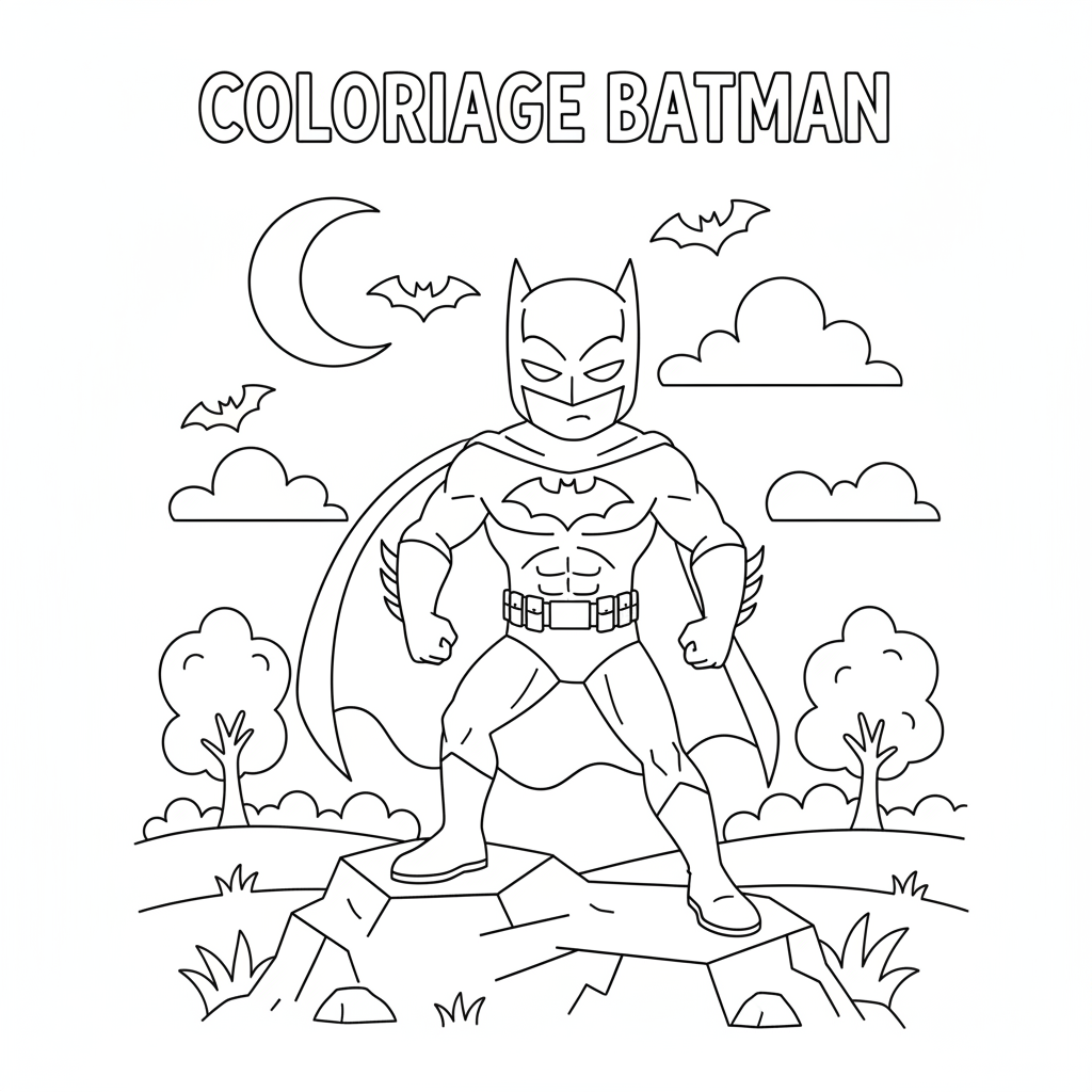 Coloriage coloriage imprimer batman 3