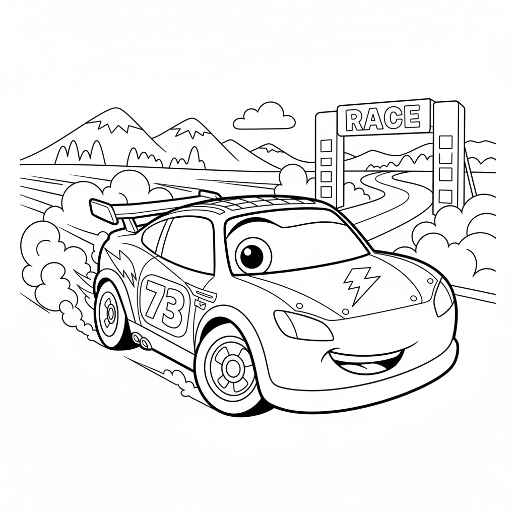 Coloriage coloriage imprimer cars 5