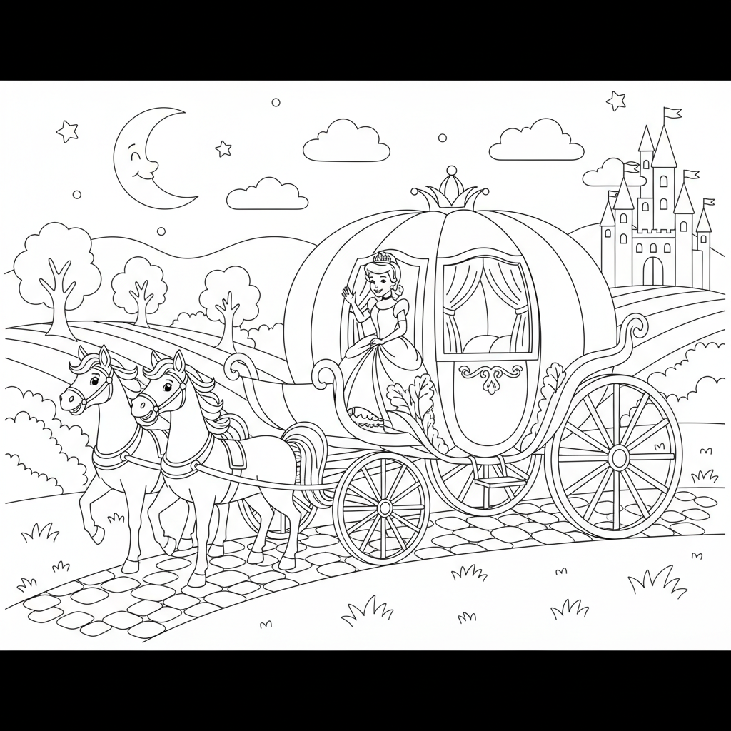 Coloriage coloriage imprimer cendrillon 3