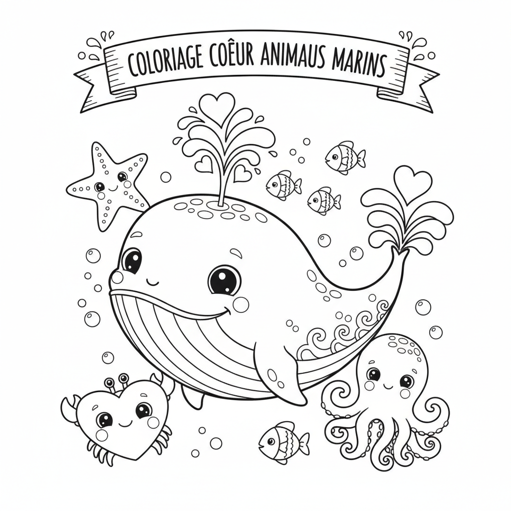 Coloriage coloriage imprimer coeur 4