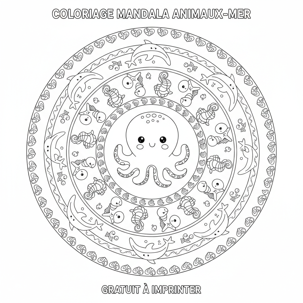 Coloriage coloriage imprimer gratuit mandala 2
