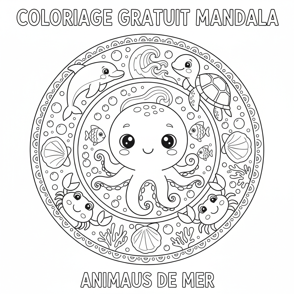 Coloriage coloriage imprimer gratuit mandala 4