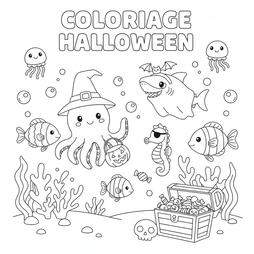 Coloriage coloriage imprimer halloween 3
