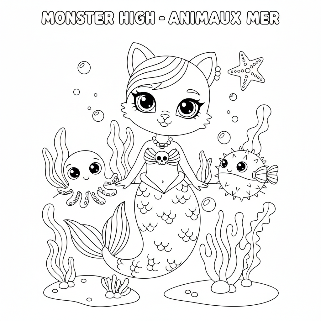 Coloriage coloriage imprimer monster high 3