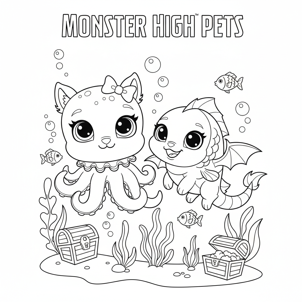 Coloriage coloriage imprimer monster high 4