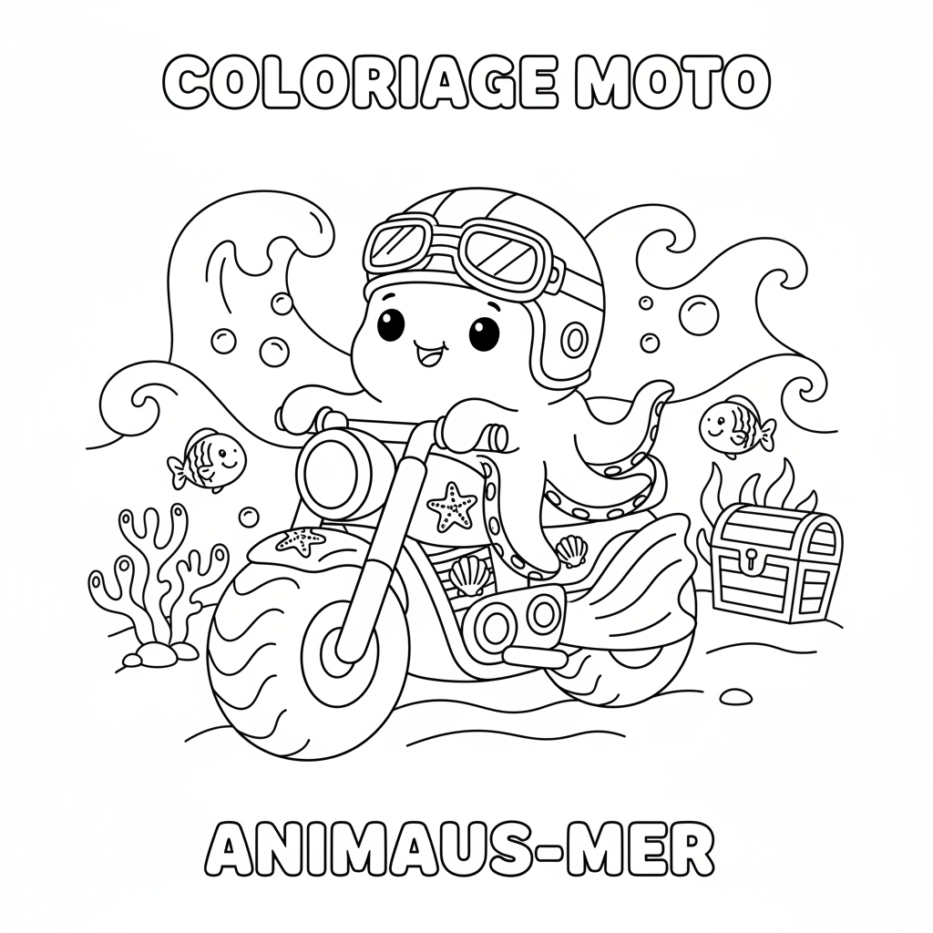 Coloriage coloriage imprimer moto