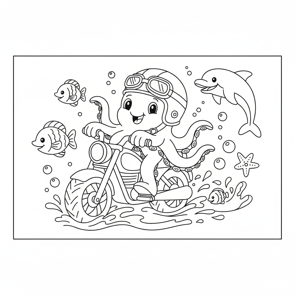 Coloriage coloriage imprimer moto 5