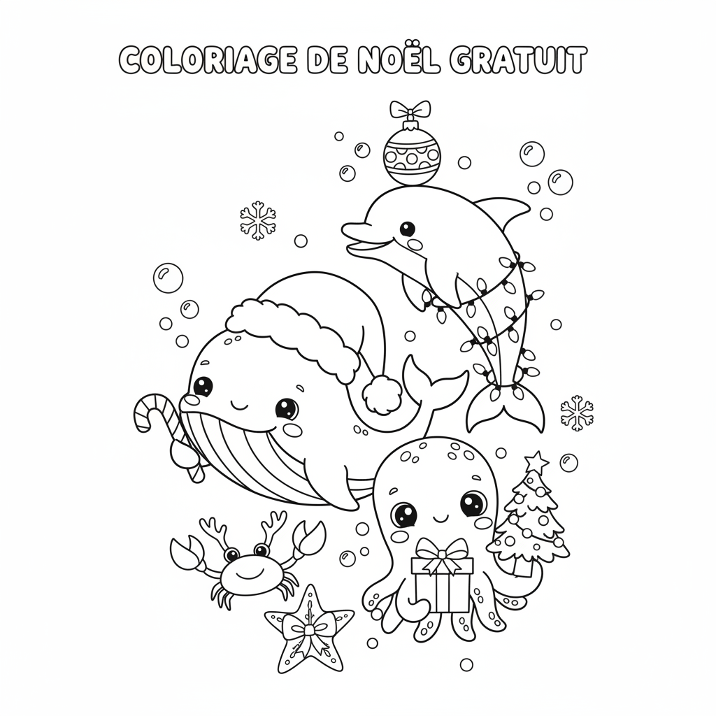Coloriage coloriage imprimer noel gratuit 4
