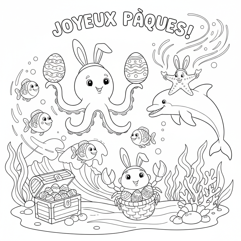 Coloriage coloriage imprimer paques 5