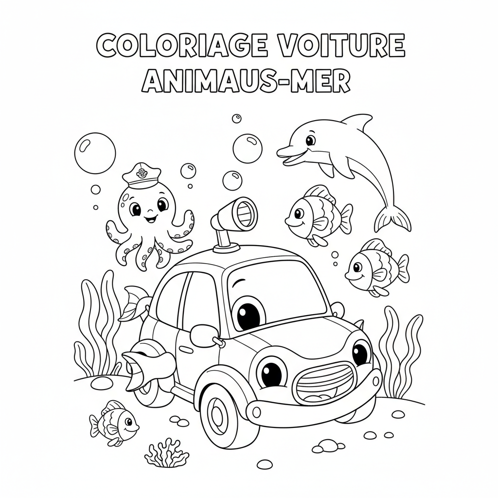Coloriage Coloriage Imprimer Voiture Gratuit à Imprimer