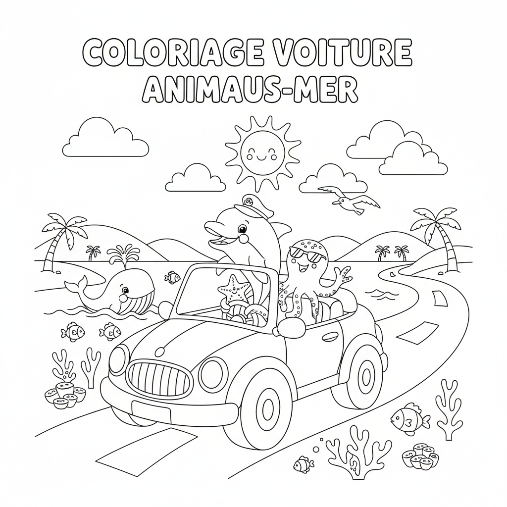 Coloriage coloriage imprimer voiture 3