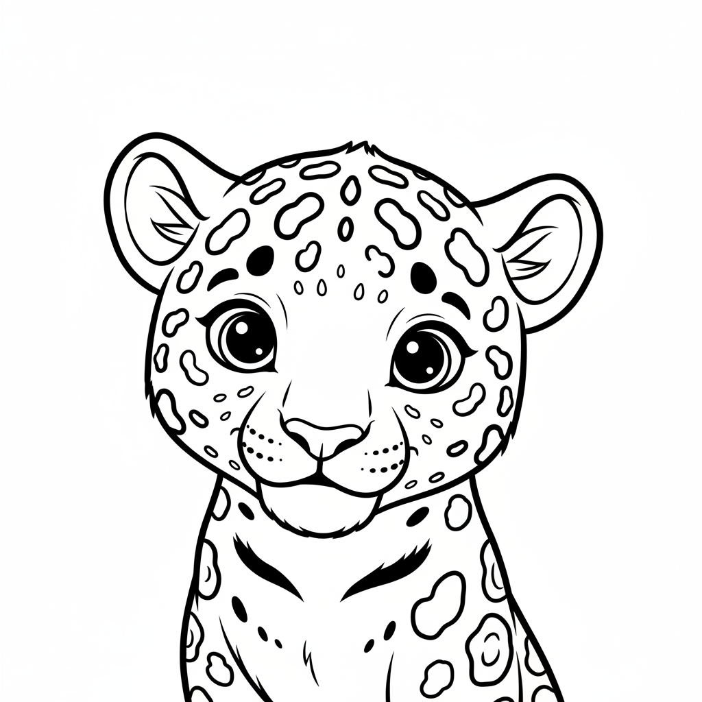 Coloriage coloriage jaguar 4