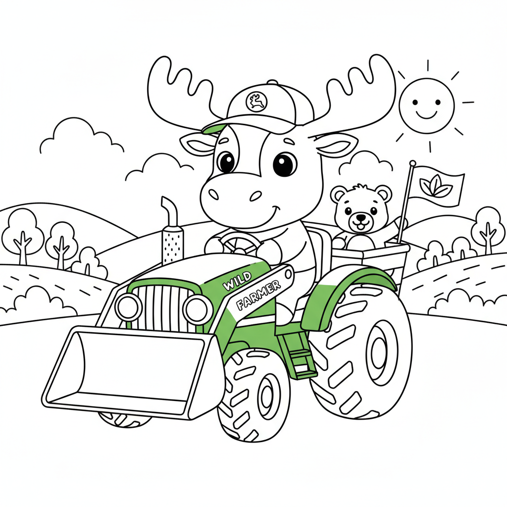 Coloriage coloriage john deere 4