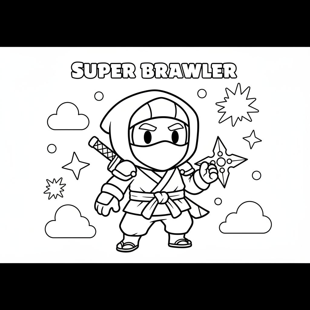 Coloriage coloriage kenji brawl stars