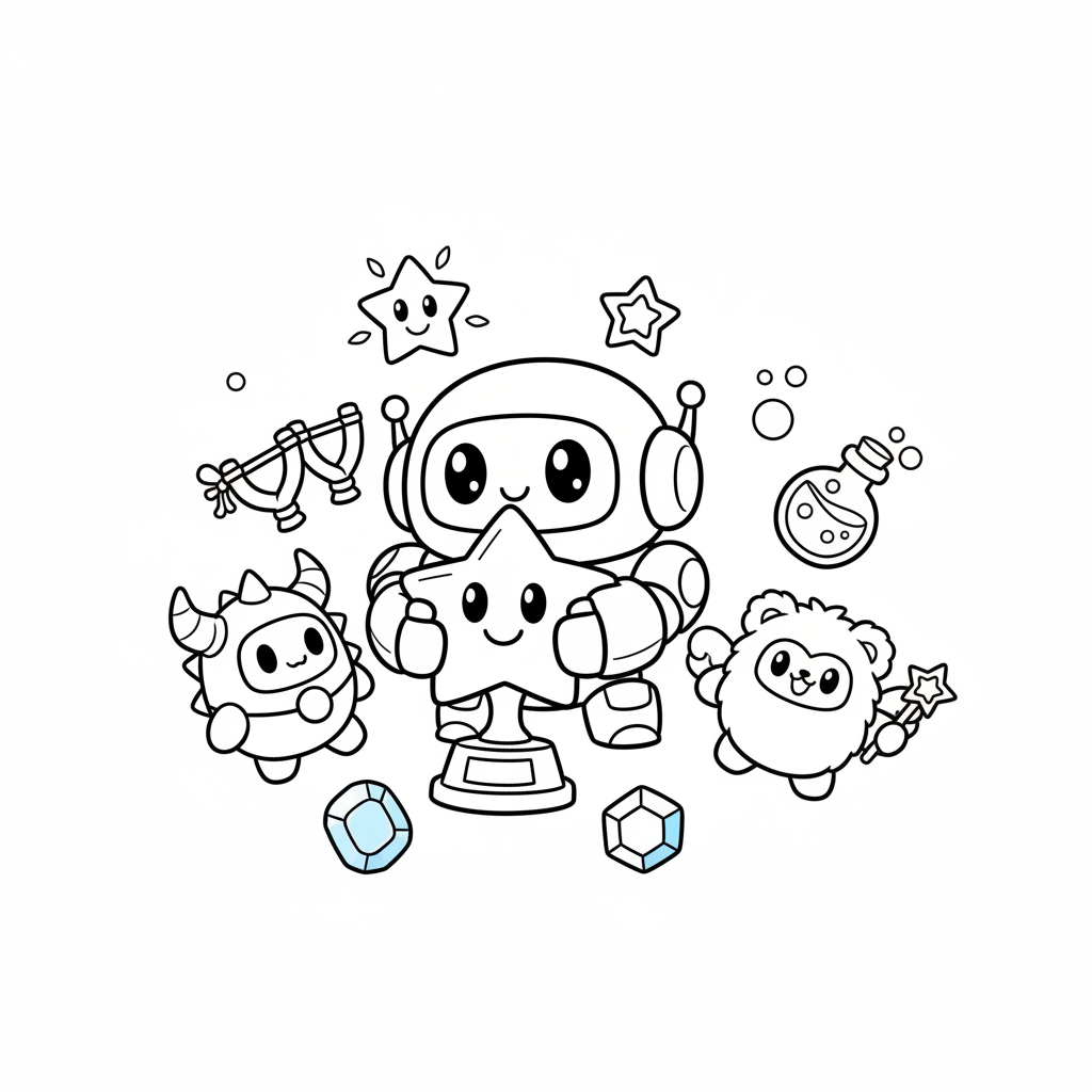 Coloriage coloriage kit brawl stars