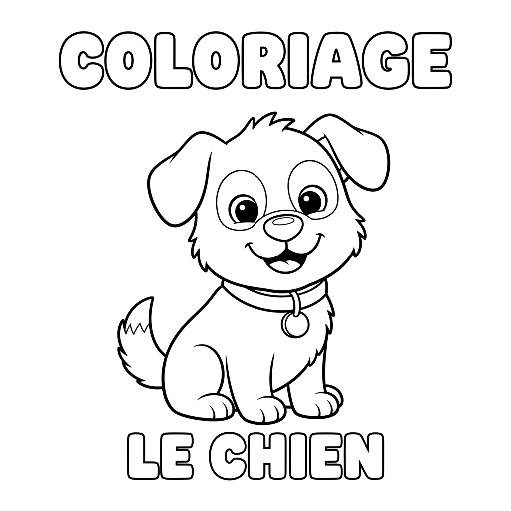 Coloriage coloriage le chien