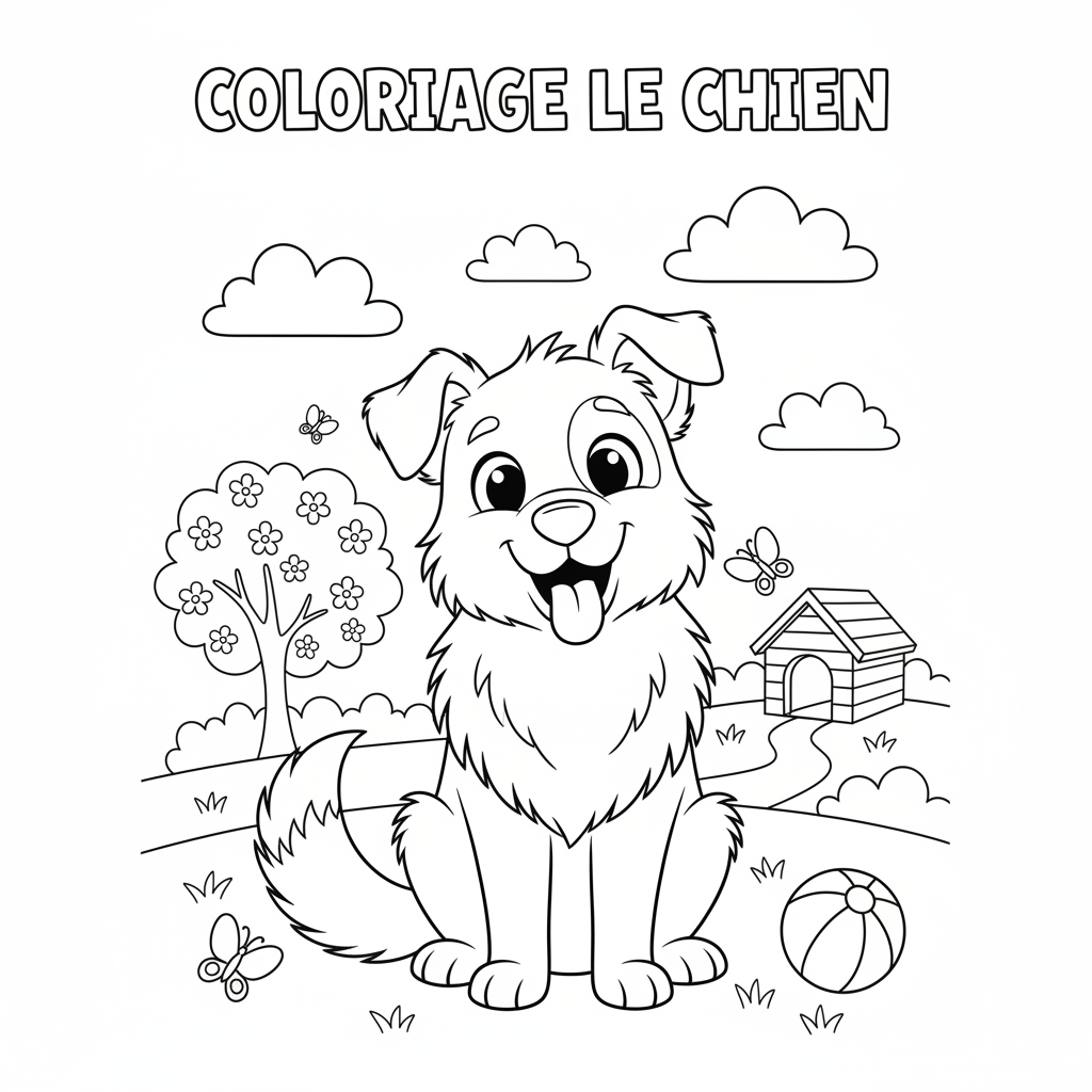 Coloriage coloriage le chien 3