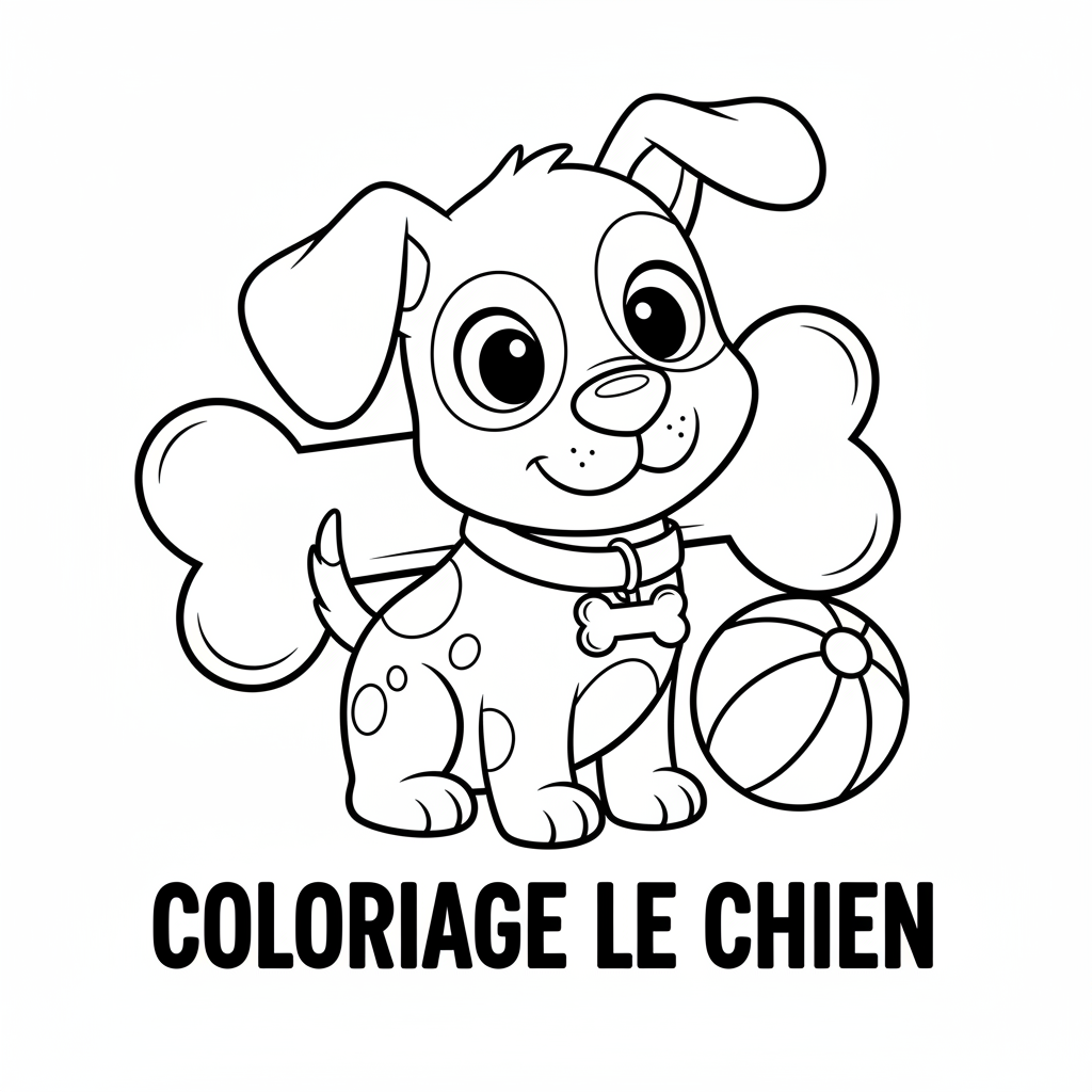 Coloriage coloriage le chien 4