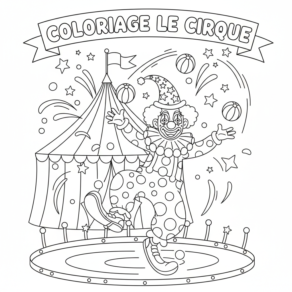 Coloriage coloriage le cirque 5