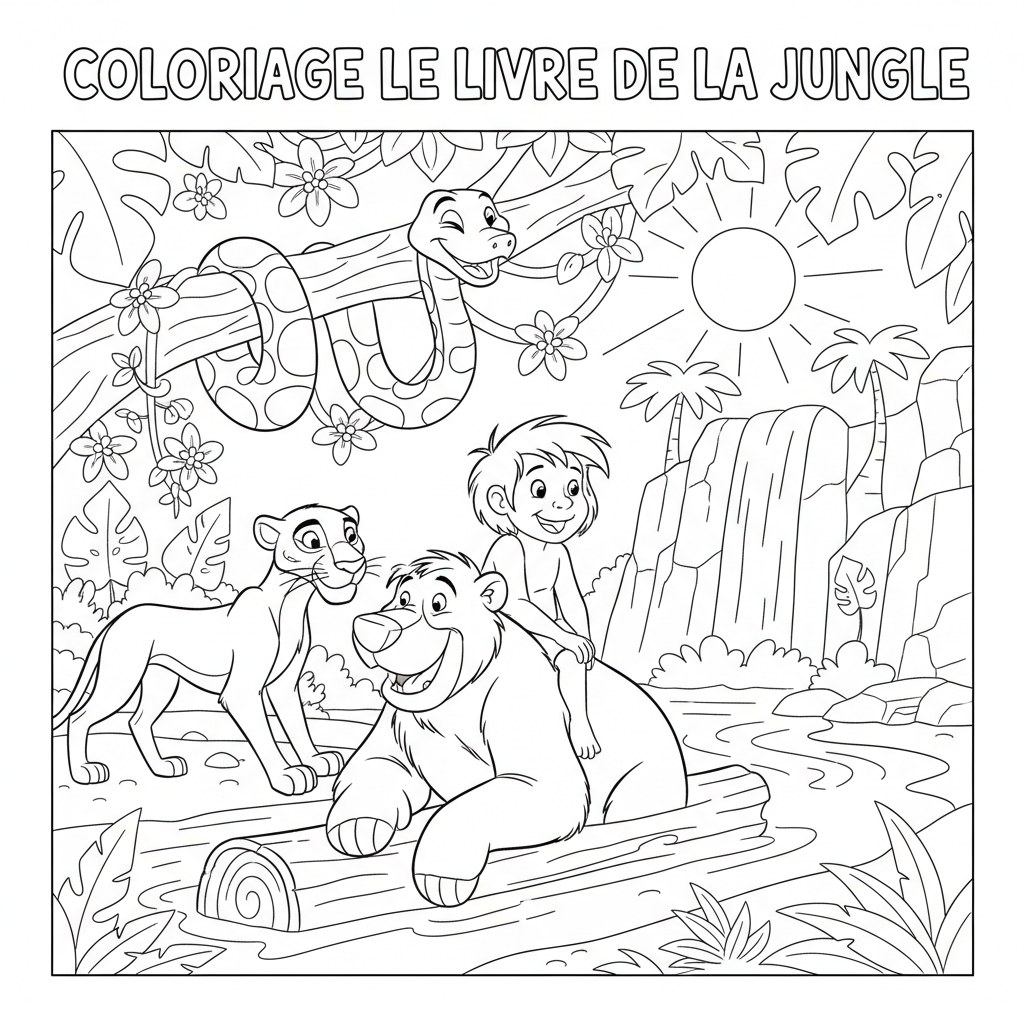 Coloriage coloriage le livre de la jungle 3
