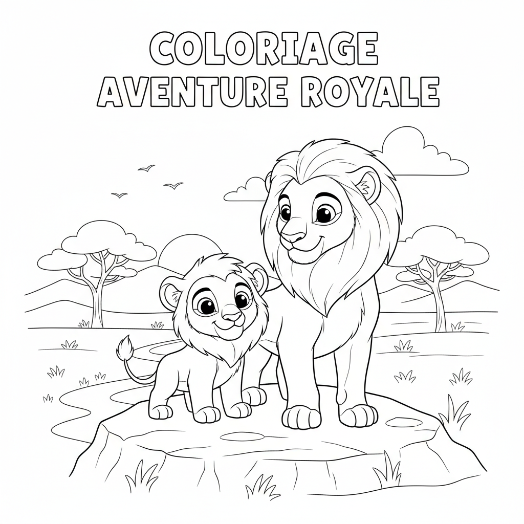 Coloriage coloriage le roi lion 2 2