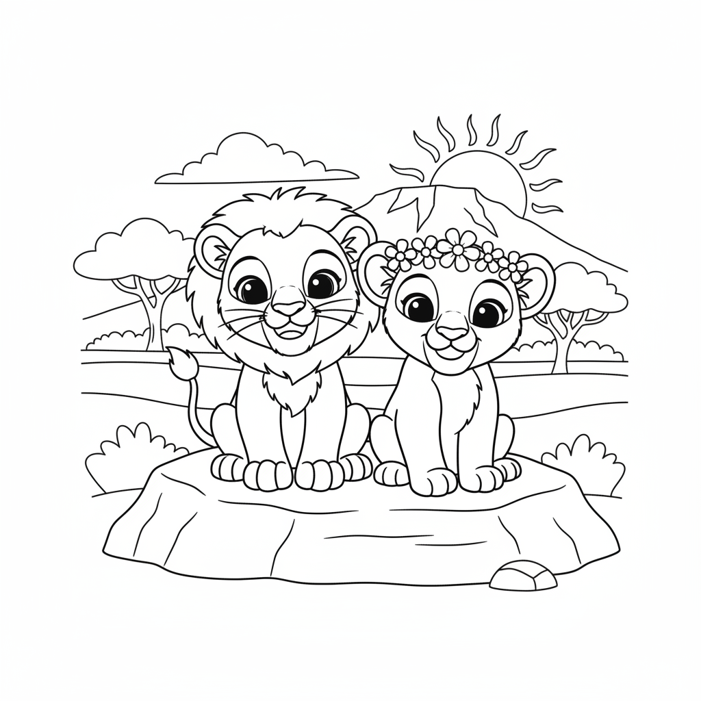 Coloriage coloriage le roi lion 2 4