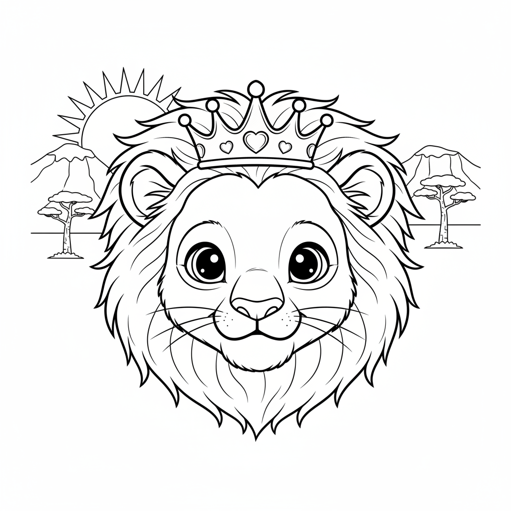 Coloriage coloriage le roi lion imprimer 4