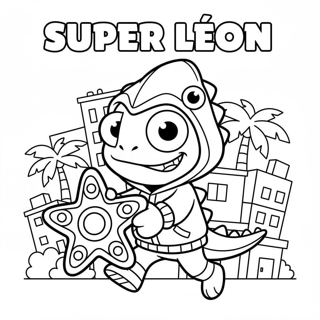 Coloriage Leon Brawl Stars à Imprimer Gratuitement