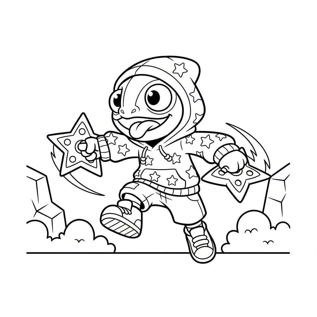 Coloriage coloriage leon brawl stars 5