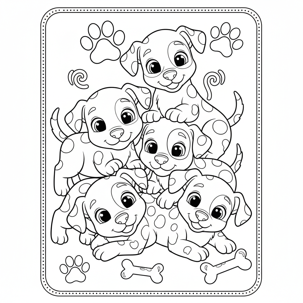 Coloriage coloriage les 101 dalmatiens 4