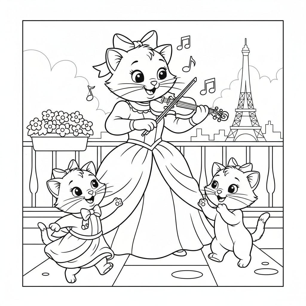 Coloriage coloriage les aristochats 1