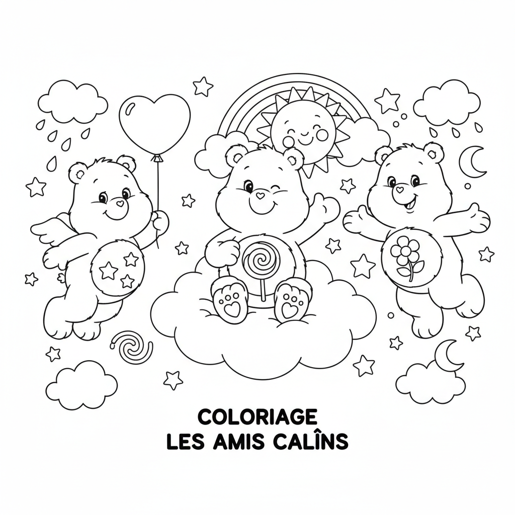 Coloriage coloriage les bisounours 2