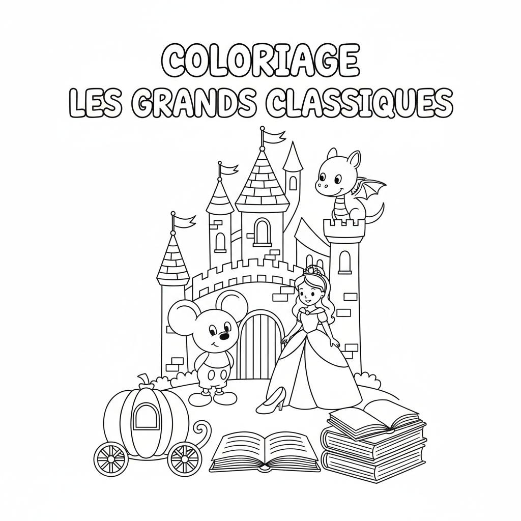 Coloriage Les Grand Classique Disney Gratuit à Imprimer