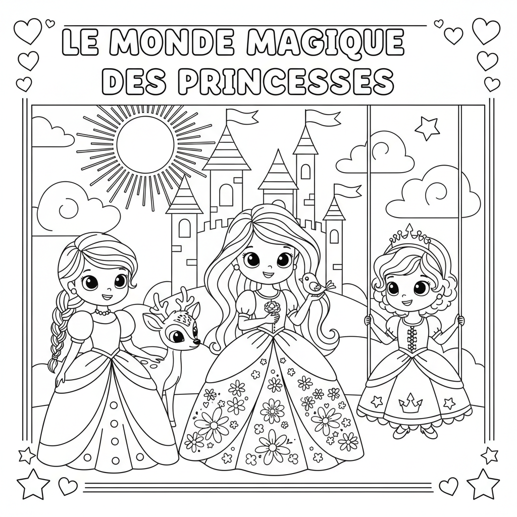 Coloriage Les Princesses Disney à Imprimer Gratuitement